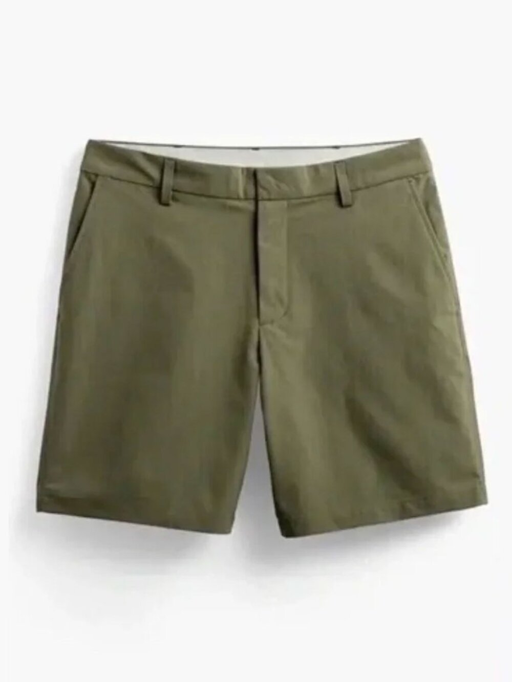 Ministry of Supply Pace Poplin Shorts in Olive Green size 38